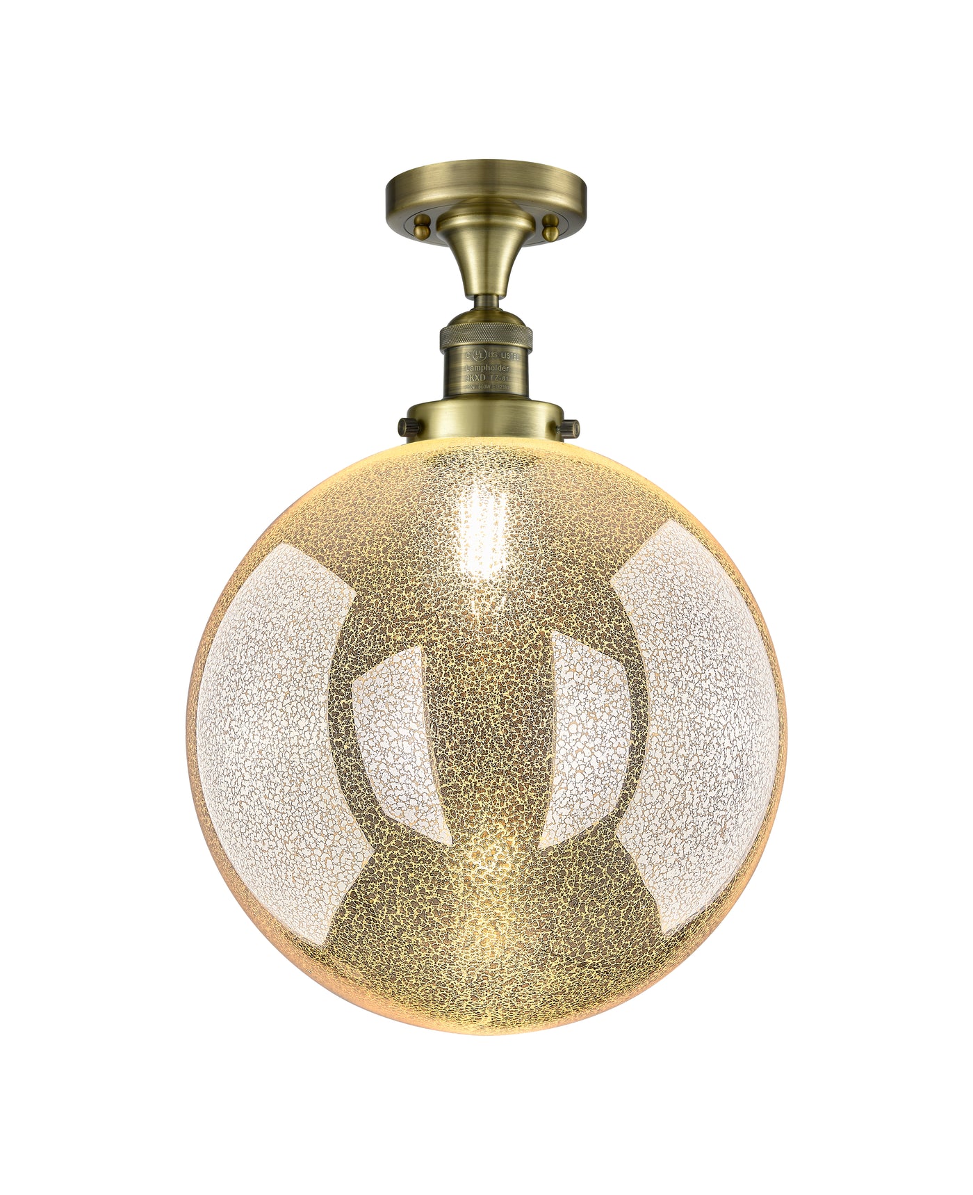 Franklin Semi-Flush Mount Brushed Satin Nickel