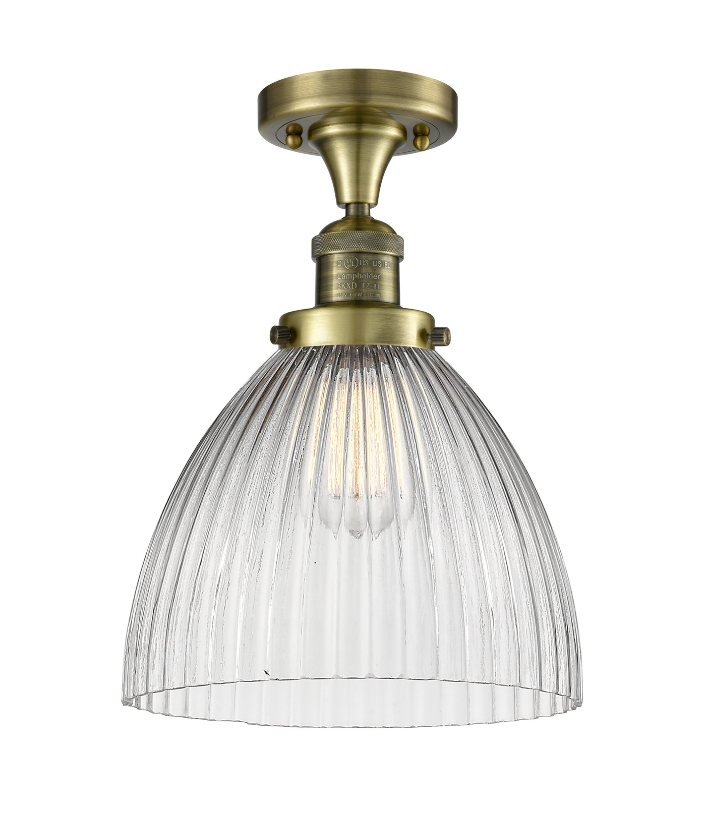 Franklin Semi-Flush Mount Satin Nickel