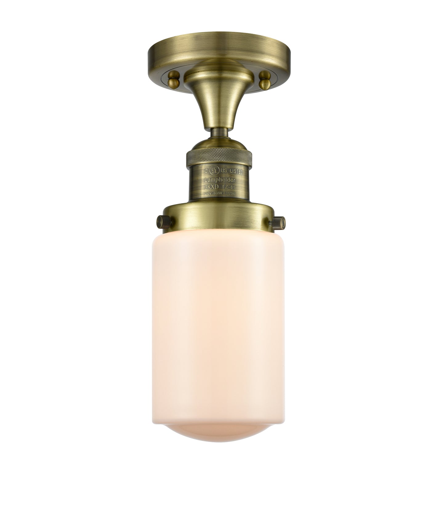 Franklin Semi-Flush Mount Brushed Satin Nickel