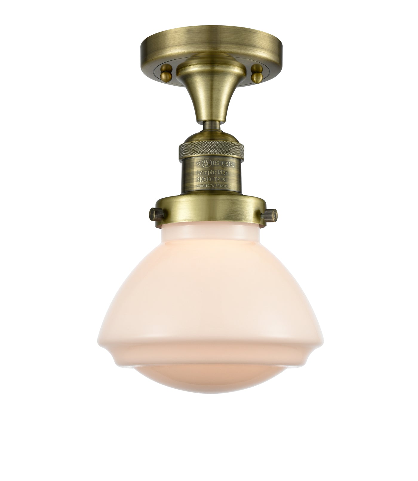 Franklin Semi-Flush Mount Brushed Nickel