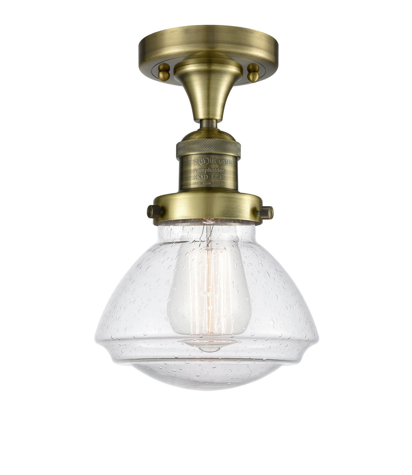 Franklin Semi-Flush Mount Brushed Nickel