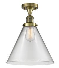 Franklin Semi-Flush Mount 7.75 Brushed Satin