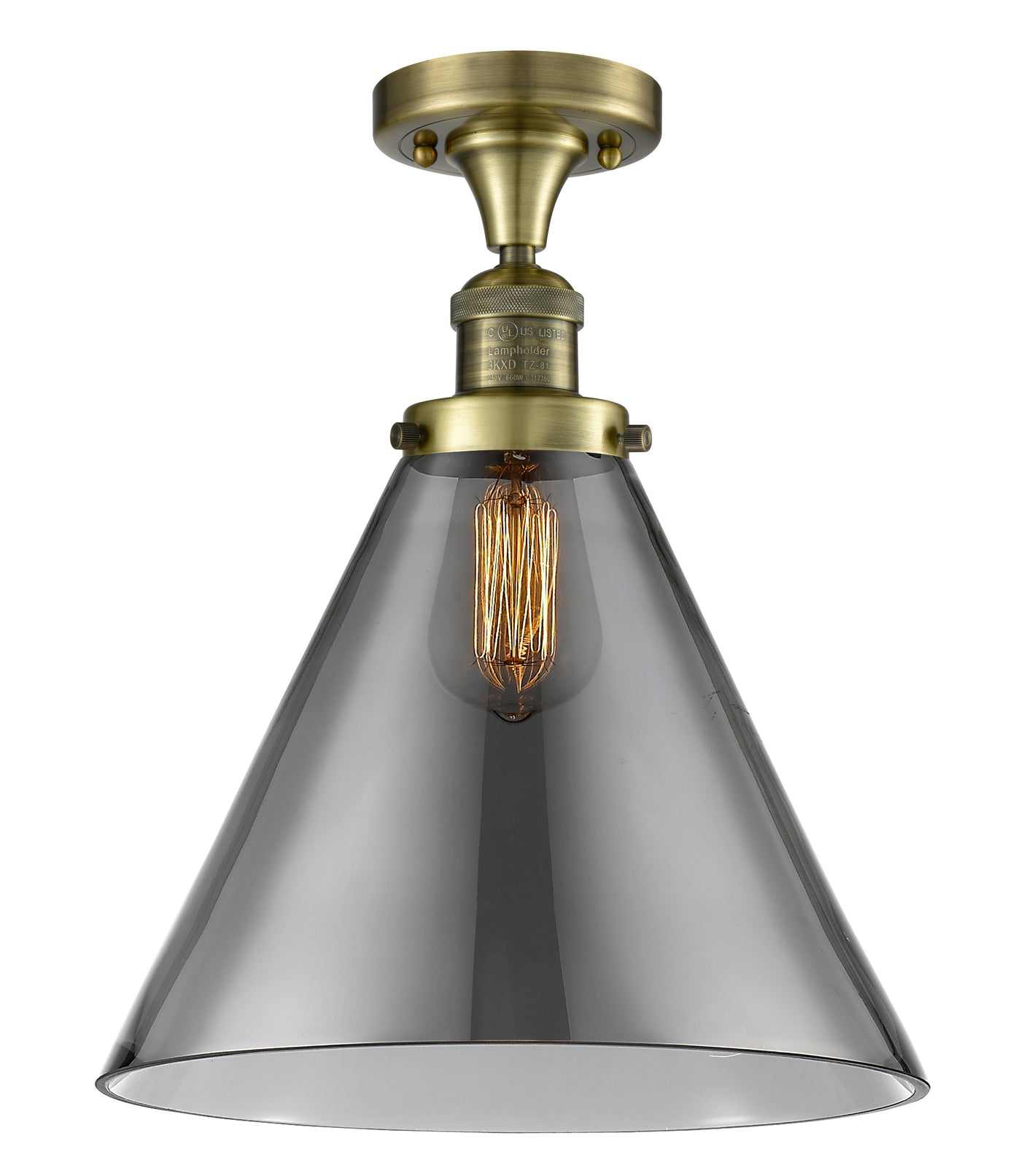 Franklin Semi-Flush Mount 7.75 Brushed Satin