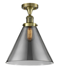 Franklin Semi-Flush Mount 7.75 Brushed Satin