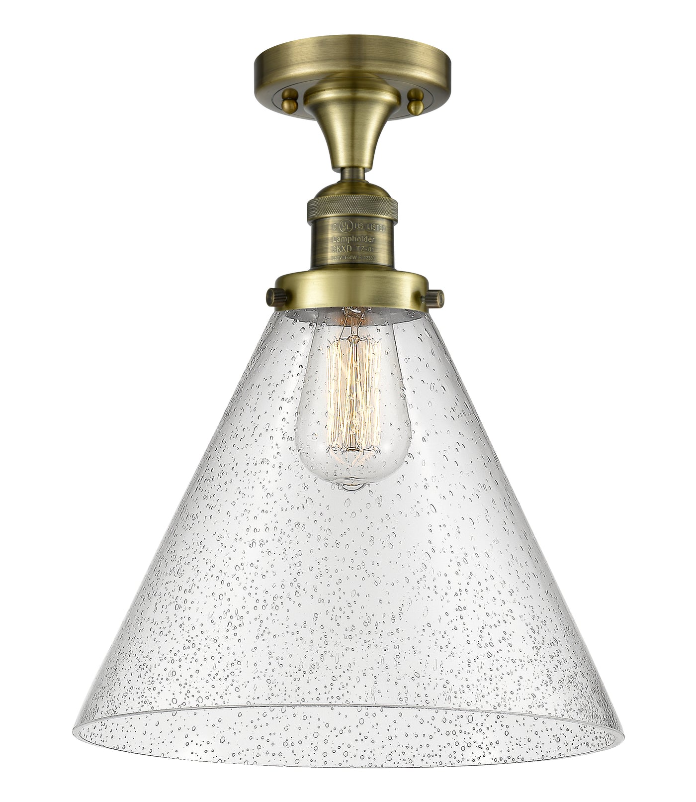 Franklin Semi-Flush Mount 7.75 Brushed Satin
