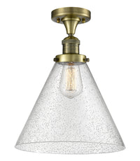 Franklin Semi-Flush Mount 7.75 Brushed Satin