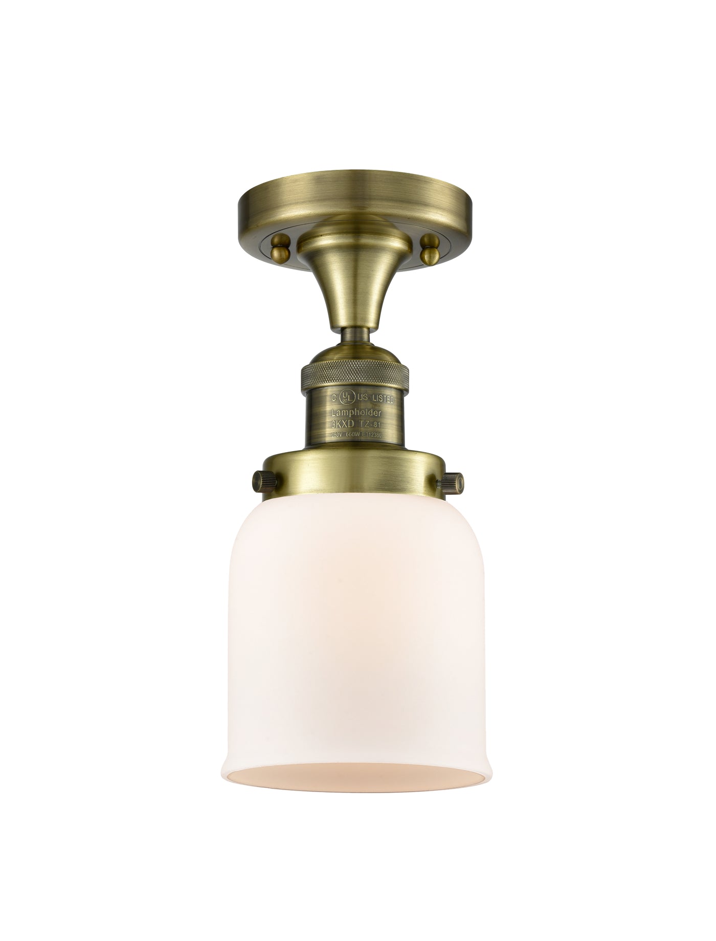 Franklin Semi-Flush Mount Brushed Satin Nickel