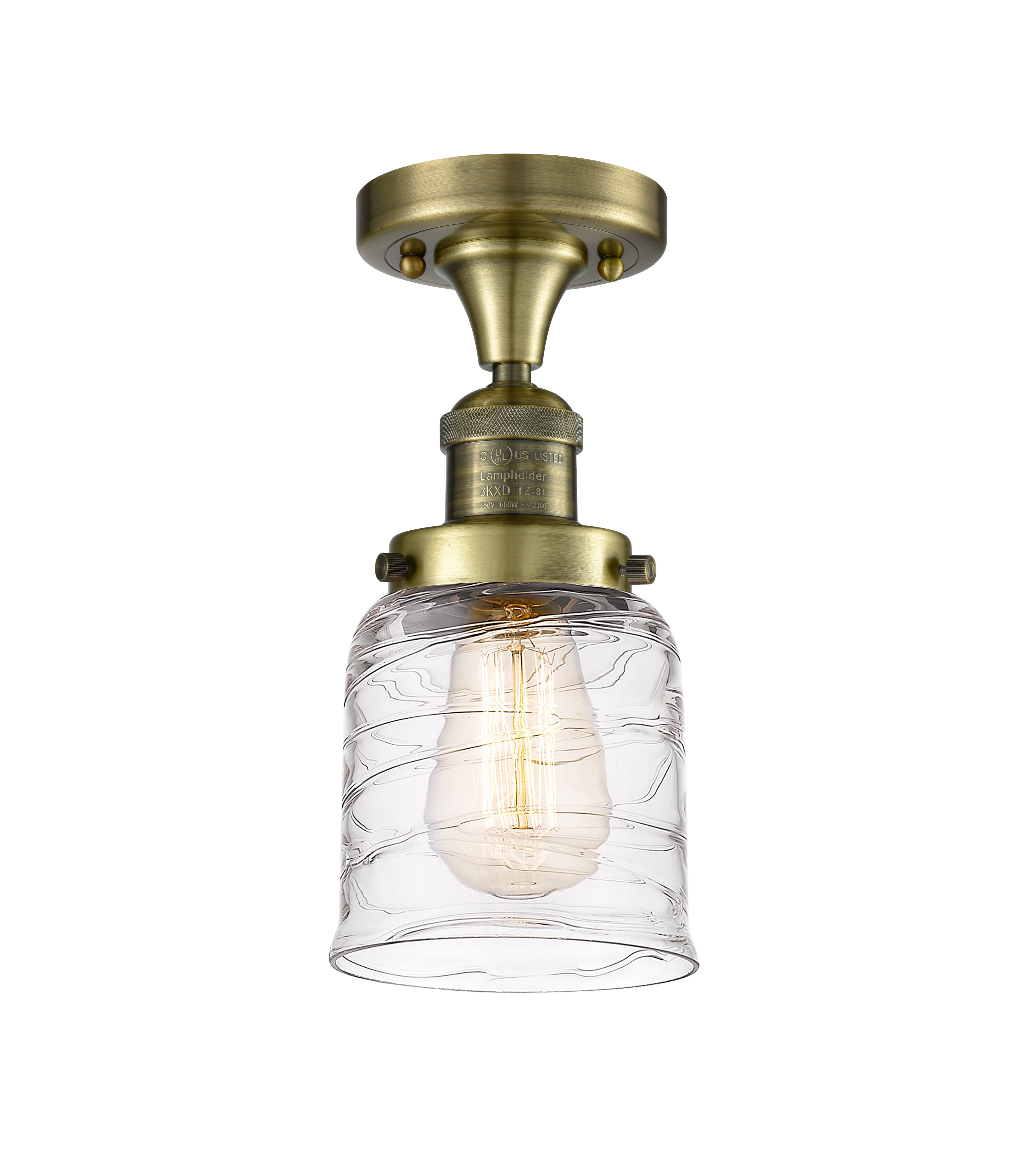 Franklin Semi-Flush Mount Brushed Satin Nickel