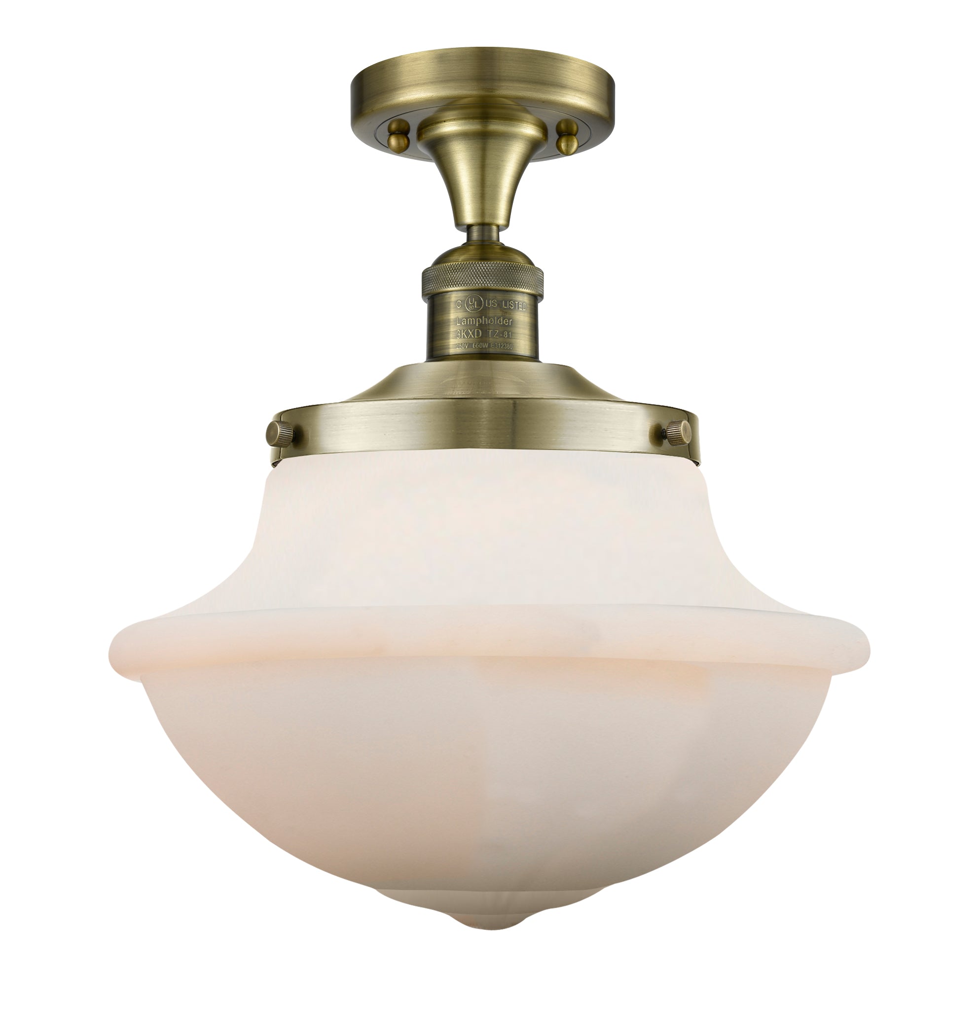 Franklin Semi-Flush Mount Brushed Satin Nickel