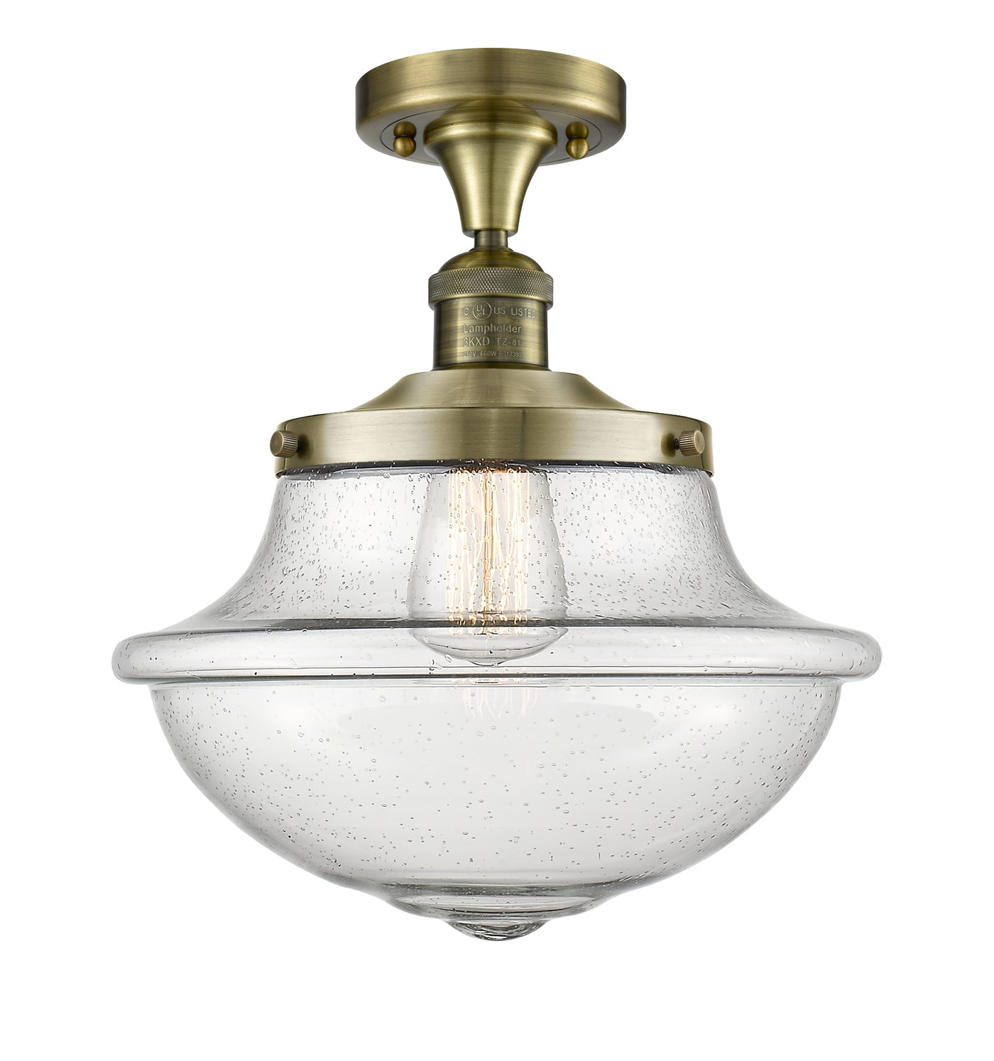 Franklin Semi-Flush Mount Brushed Satin Nickel