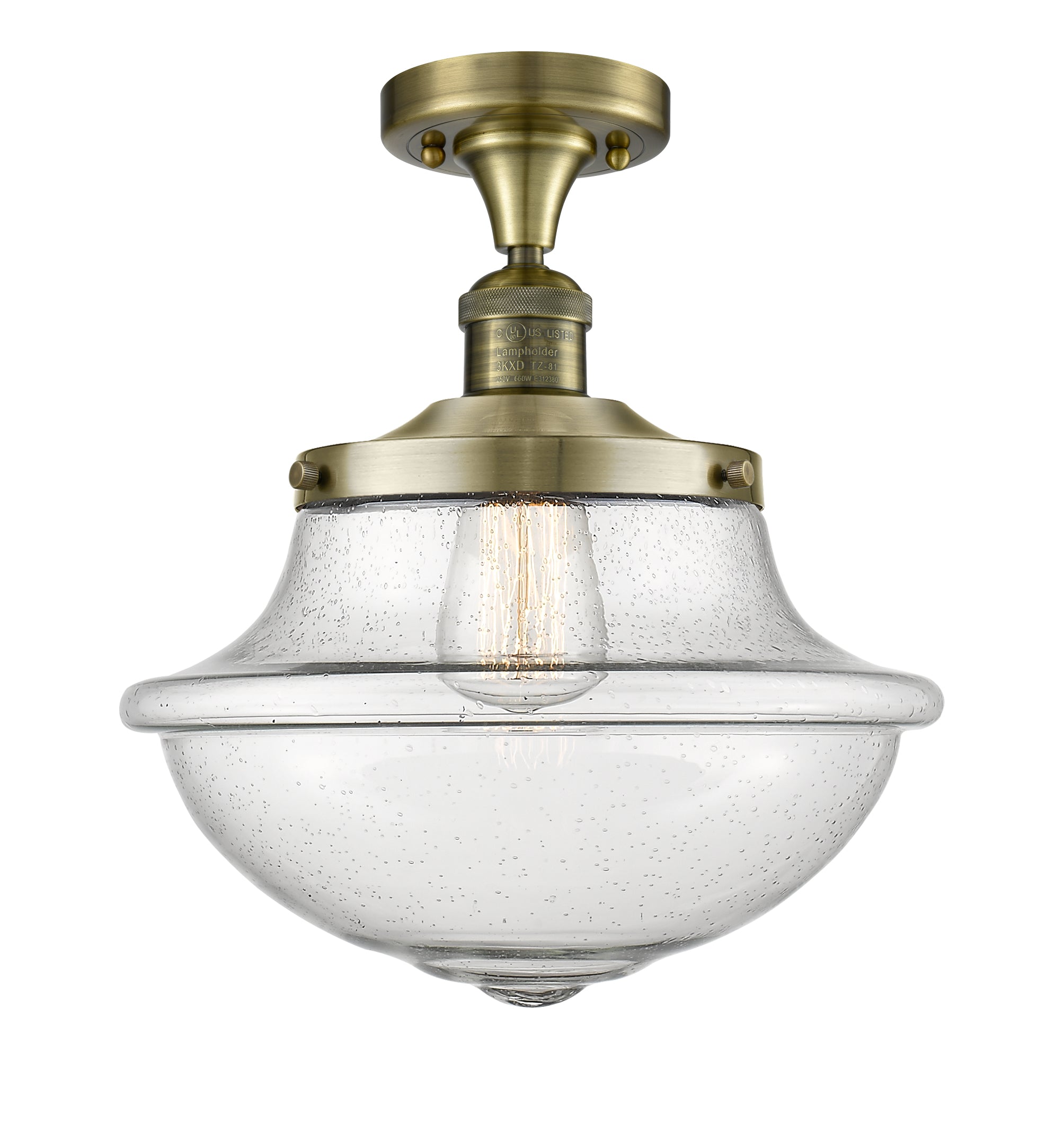 Franklin Semi-Flush Mount Brushed Satin Nickel