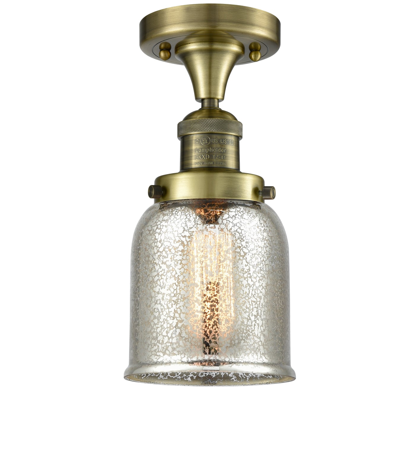 Franklin Semi-Flush Mount Brushed Satin Nickel