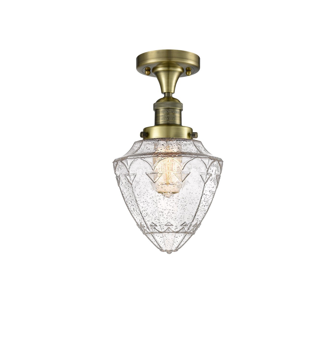 Franklin Semi-Flush Mount Brushed Satin Nickel