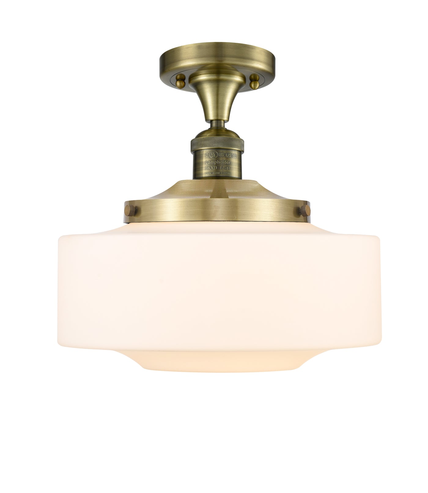 Franklin Semi-Flush Mount Brushed Satin Nickel