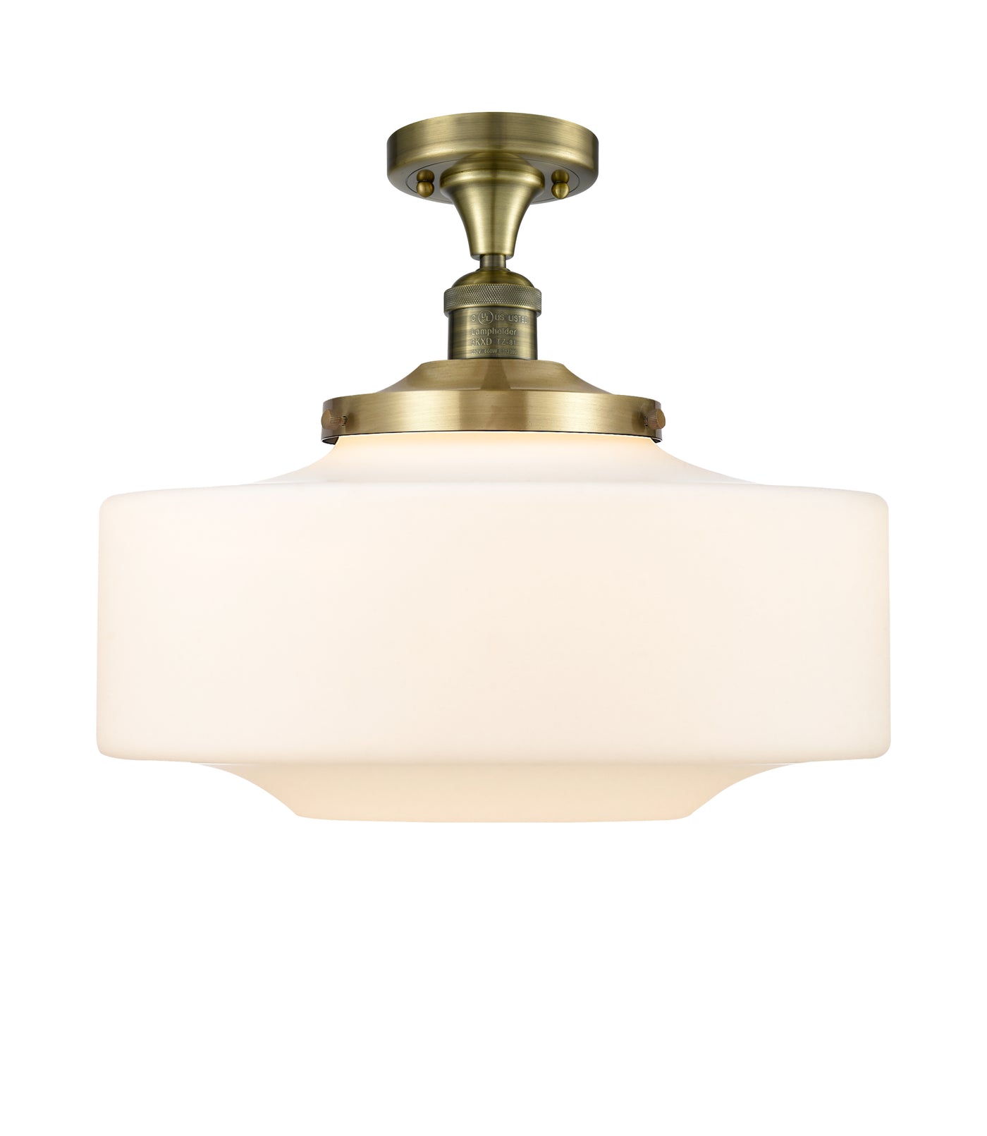 Franklin Semi-Flush Mount Brushed Satin Nickel