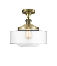Franklin Semi-Flush Mount Brushed Satin Nickel
