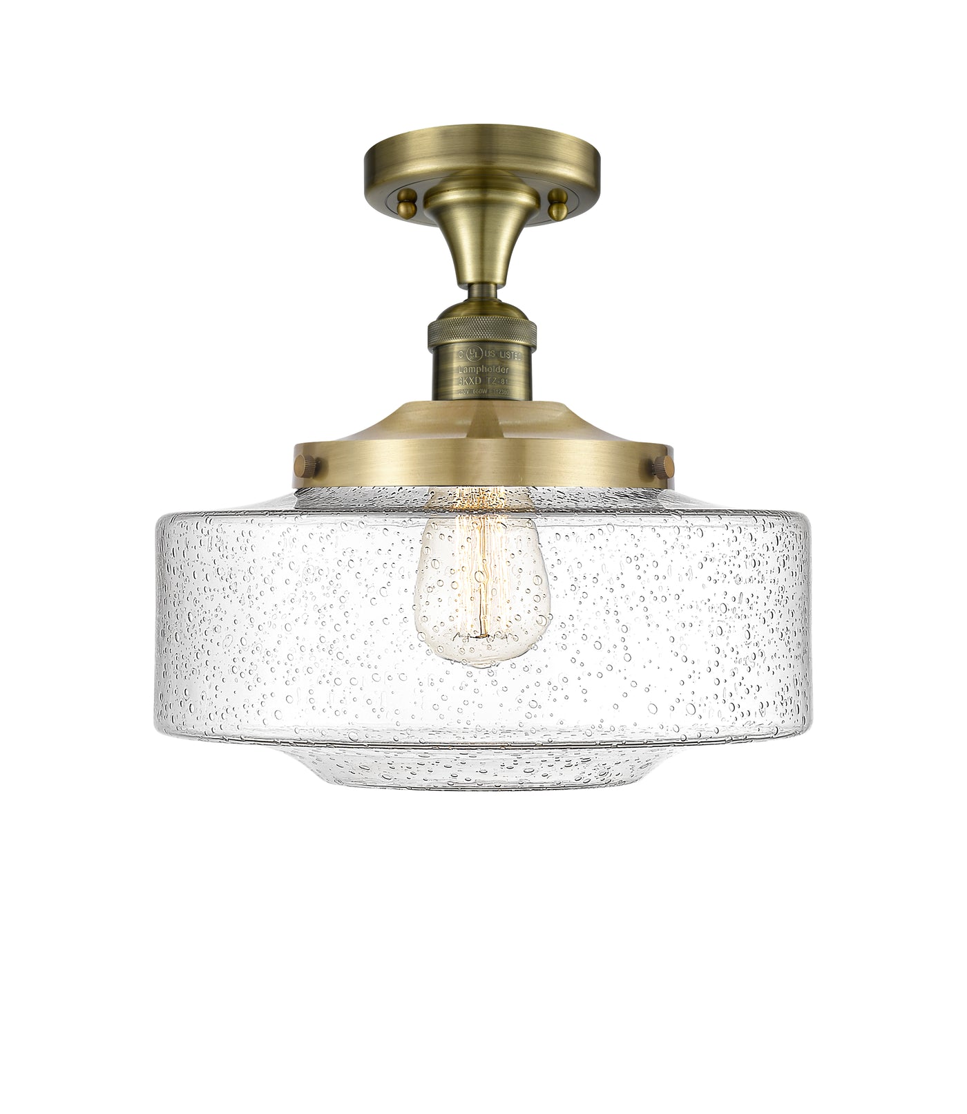 Franklin Semi-Flush Mount Brushed Satin Nickel