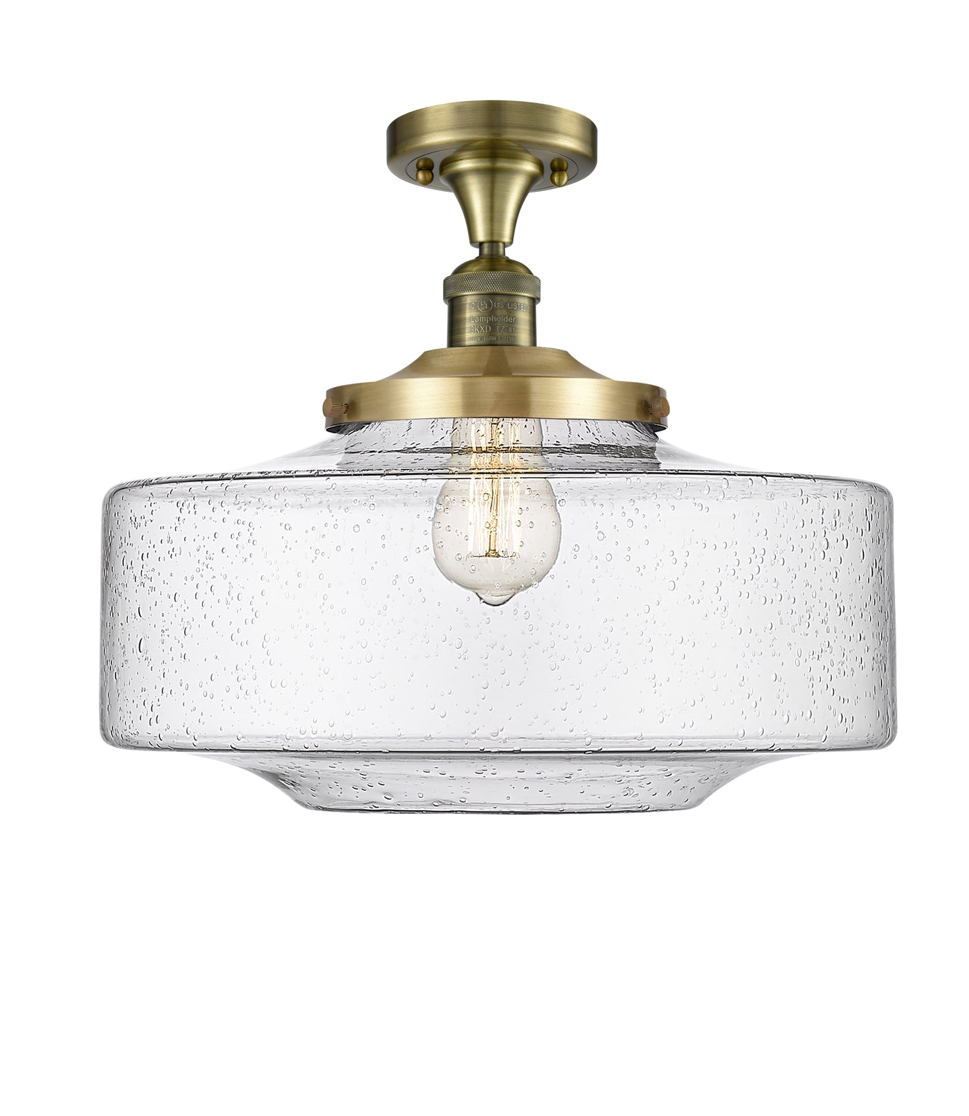 Franklin Semi-Flush Mount Brushed Nickel