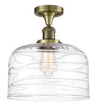 Franklin Semi-Flush Mount Satin Nickel Steel