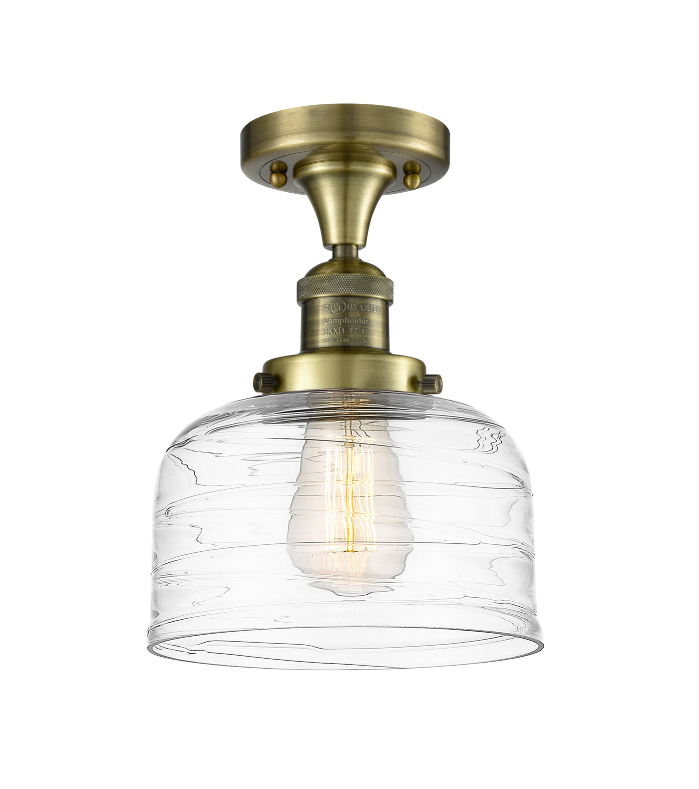 Franklin Semi-Flush Mount Brushed Nickel