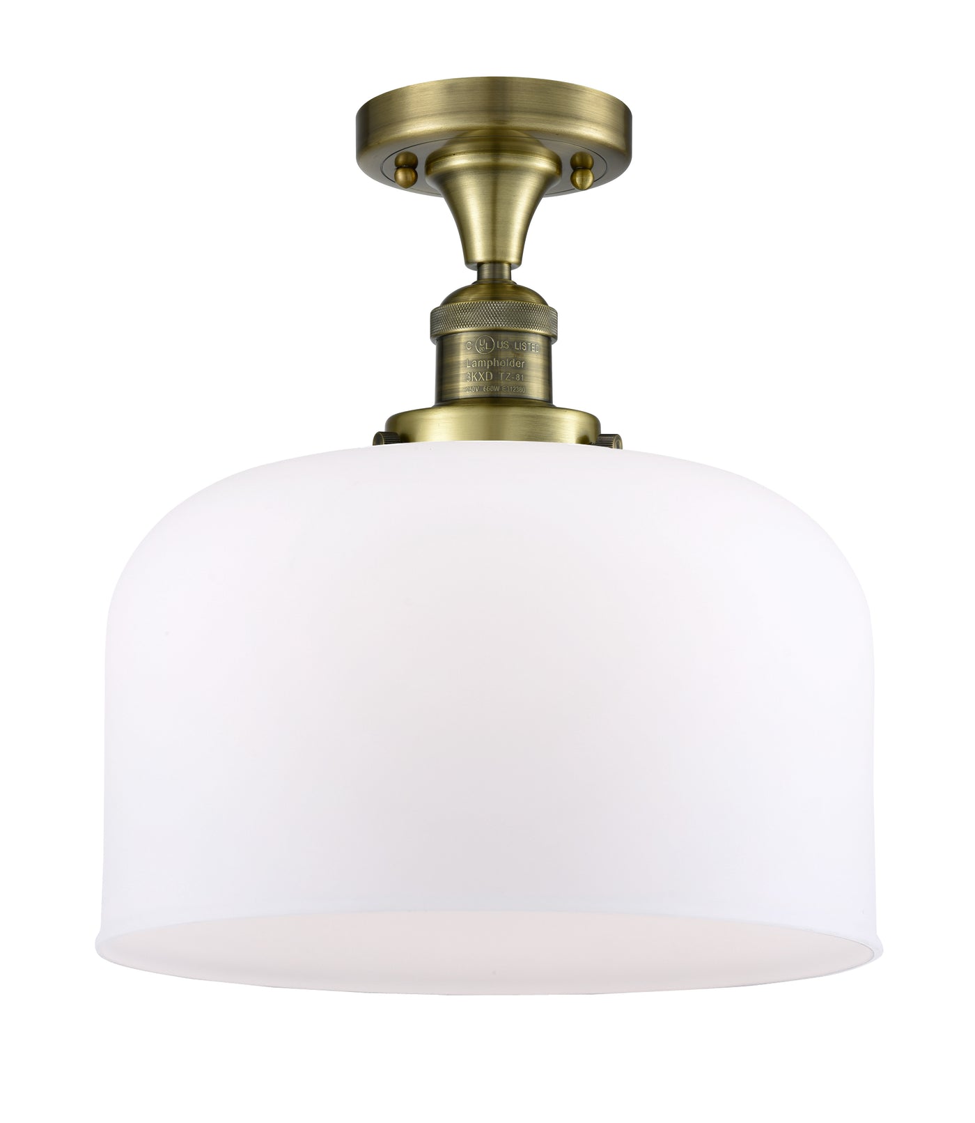 Franklin Semi-Flush Mount Brushed Satin Nickel