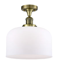 Franklin Semi-Flush Mount Brushed Satin Nickel