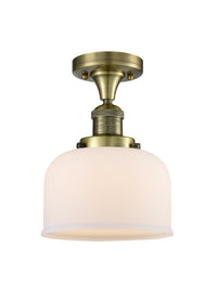 Franklin Semi-Flush Mount Brushed Nickel Brass