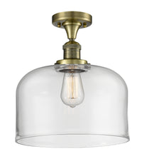 Franklin Semi-Flush Mount 12 Inch Nickel