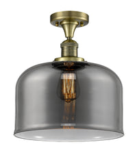 Franklin Semi-Flush Mount 12 Inch Nickel