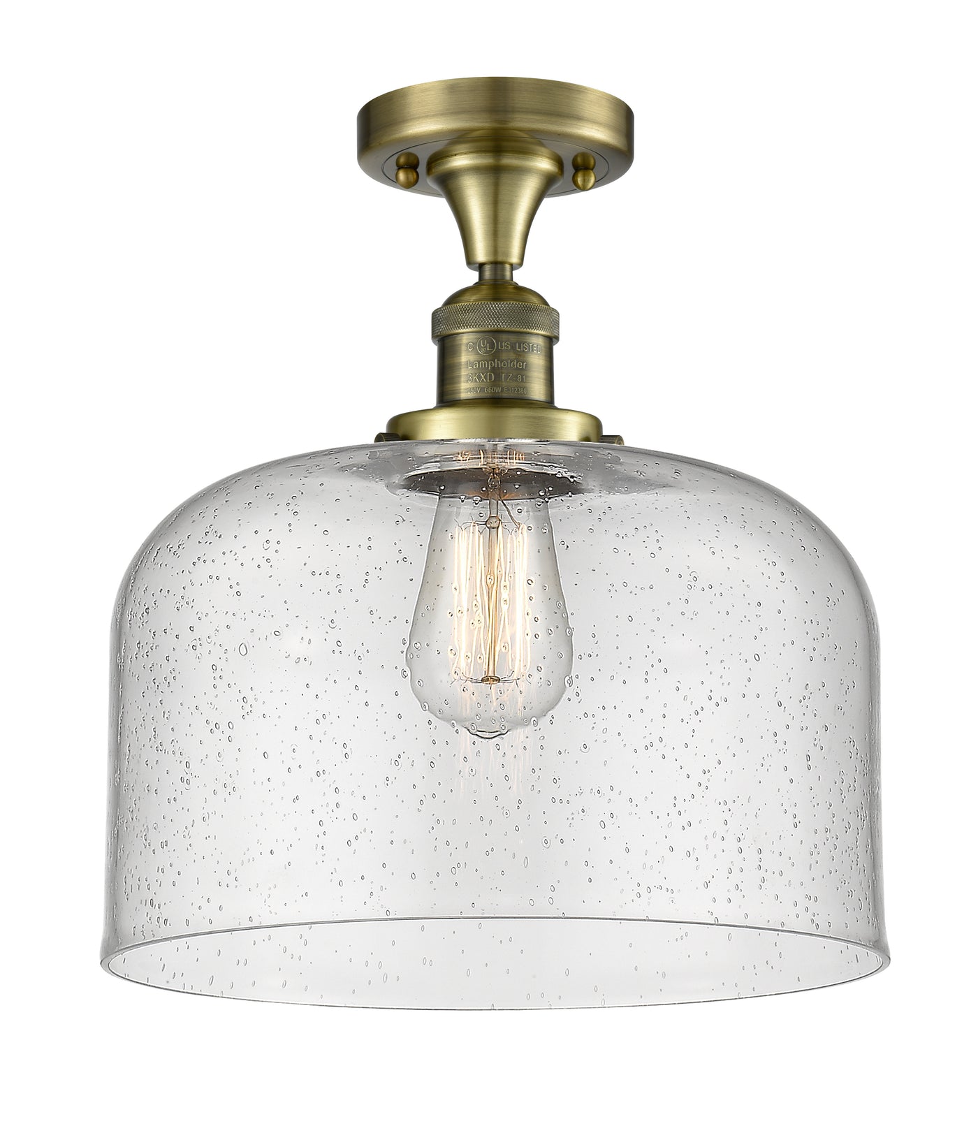 Franklin Semi-Flush Mount Brushed Satin Nickel
