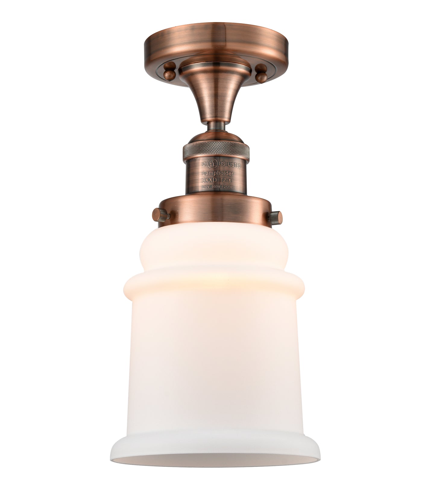 Franklin Semi-Flush Mount Brushed Satin Nickel