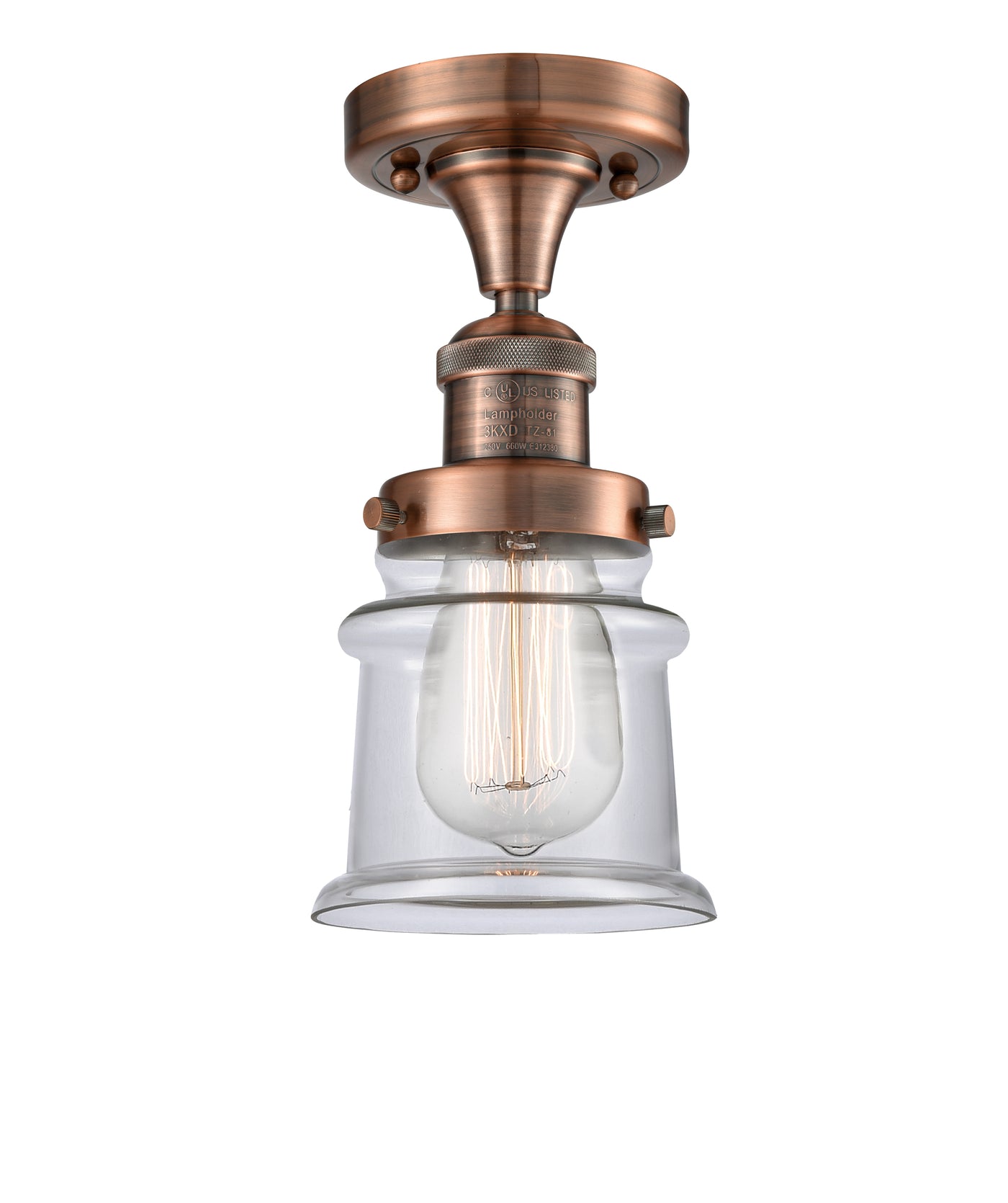Franklin Semi-Flush Mount Brushed Nickel