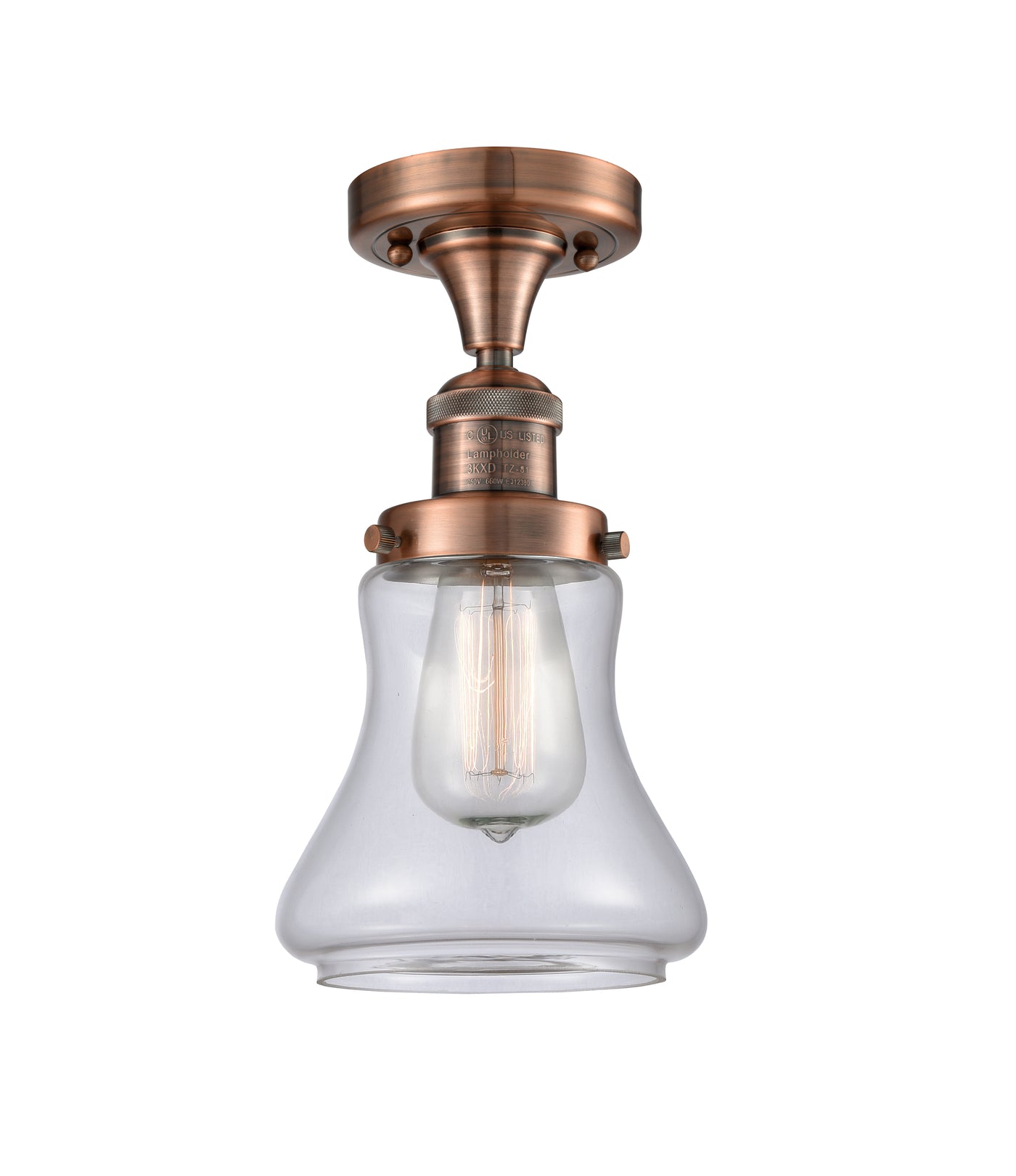 Franklin Semi-Flush Mount Brushed Satin Nickel