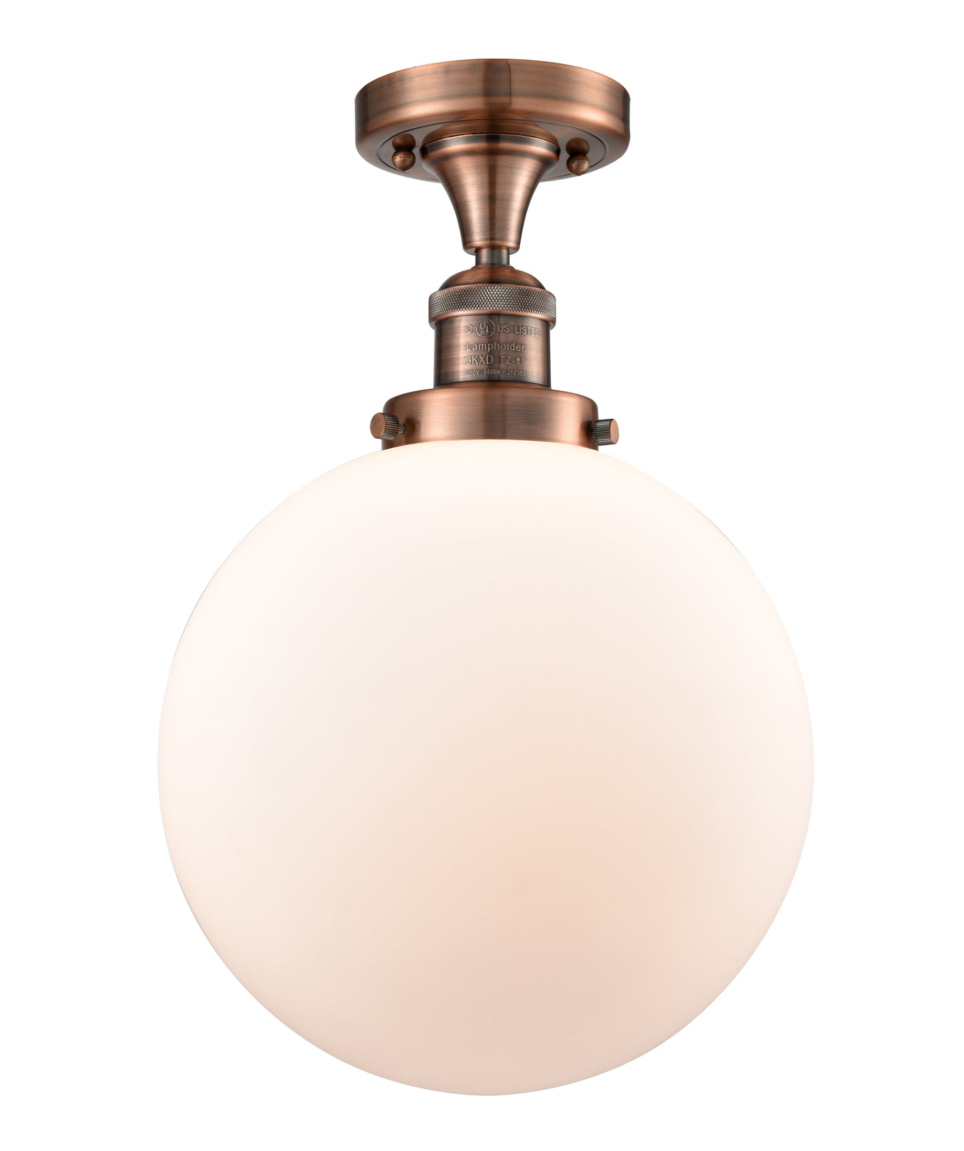 Franklin Semi-Flush Mount Brushed Nickel Steel