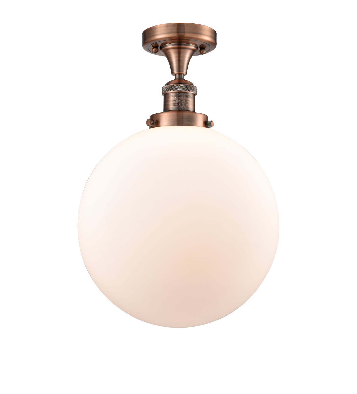 Franklin Semi-Flush Mount Brushed Satin Nickel