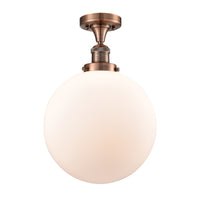 Franklin Semi-Flush Mount Brushed Satin Nickel