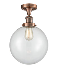 Franklin Semi-Flush Mount Brushed Nickel Steel