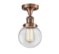 Franklin Semi-Flush Mount Brushed Nickel