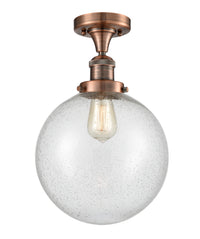 Franklin Semi-Flush Mount Brushed Nickel Steel