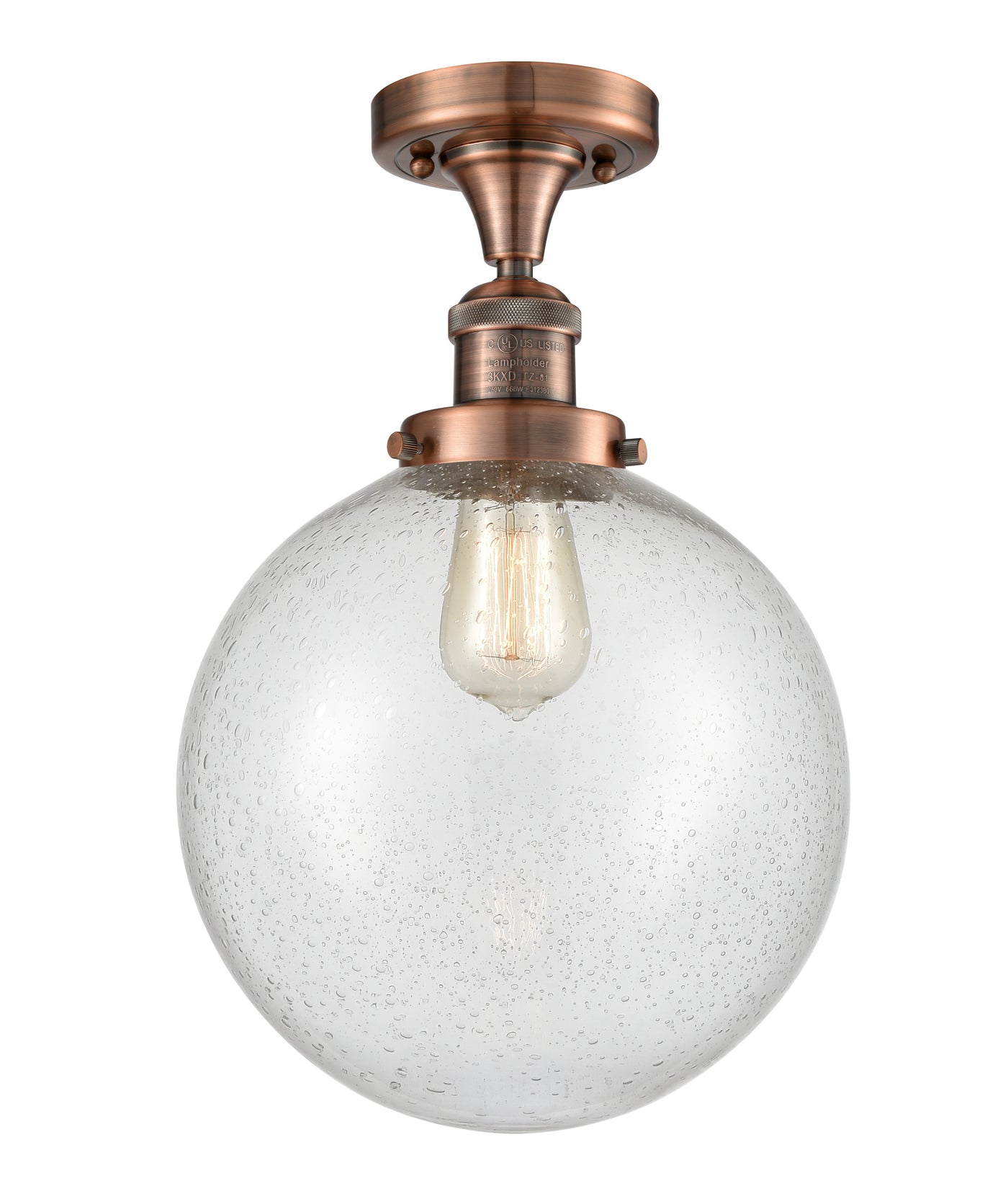 Franklin Semi-Flush Mount Brushed Nickel