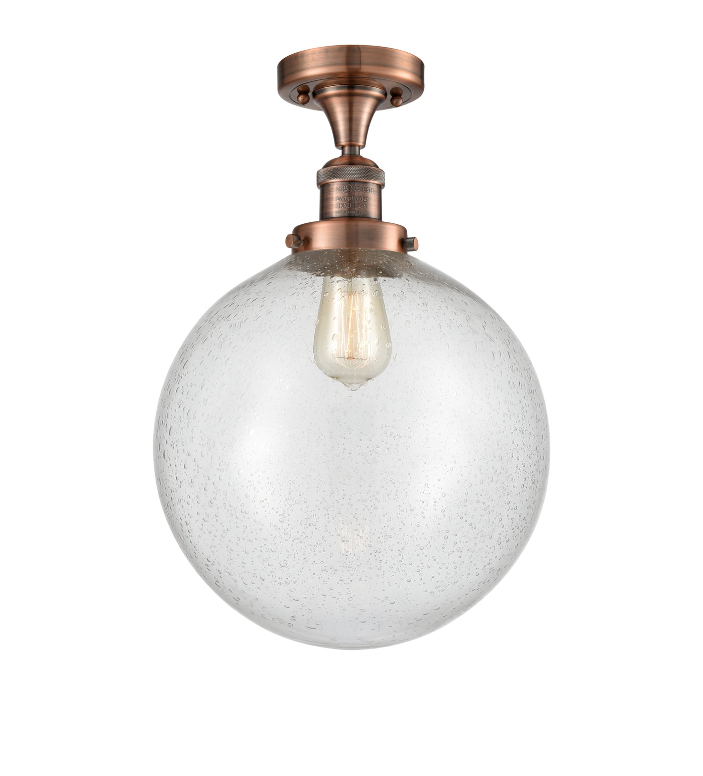 Franklin Semi-Flush Mount Brushed Satin Nickel