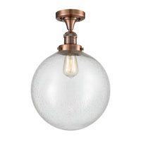 Franklin Semi-Flush Mount Brushed Satin Nickel