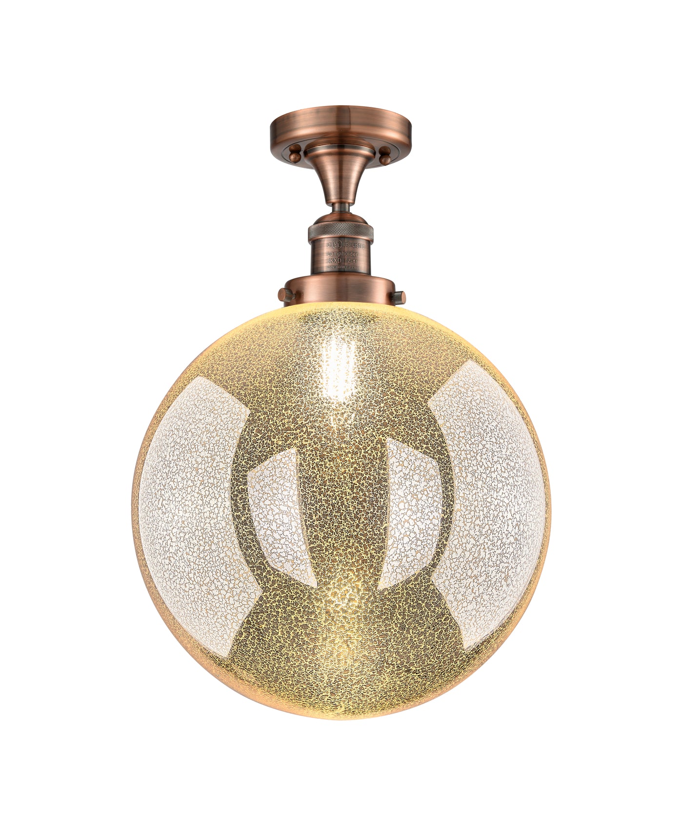 Franklin Semi-Flush Mount Brushed Satin Nickel