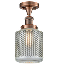 Franklin Semi-Flush Mount Brushed Satin Nickel