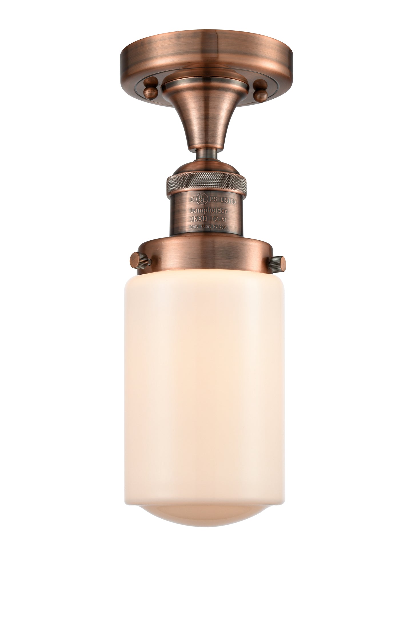 Franklin Semi-Flush Mount Brushed Nickel