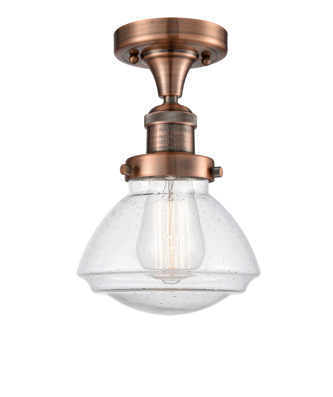 Franklin Semi-Flush Mount Brushed Nickel