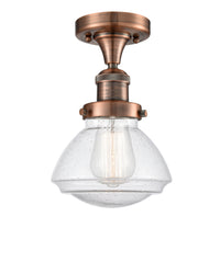 Franklin Semi-Flush Mount Brushed Nickel