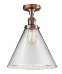 Franklin Semi-Flush Mount 7.75 Brushed Satin