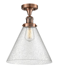 Franklin Semi-Flush Mount 12 Inch Brass