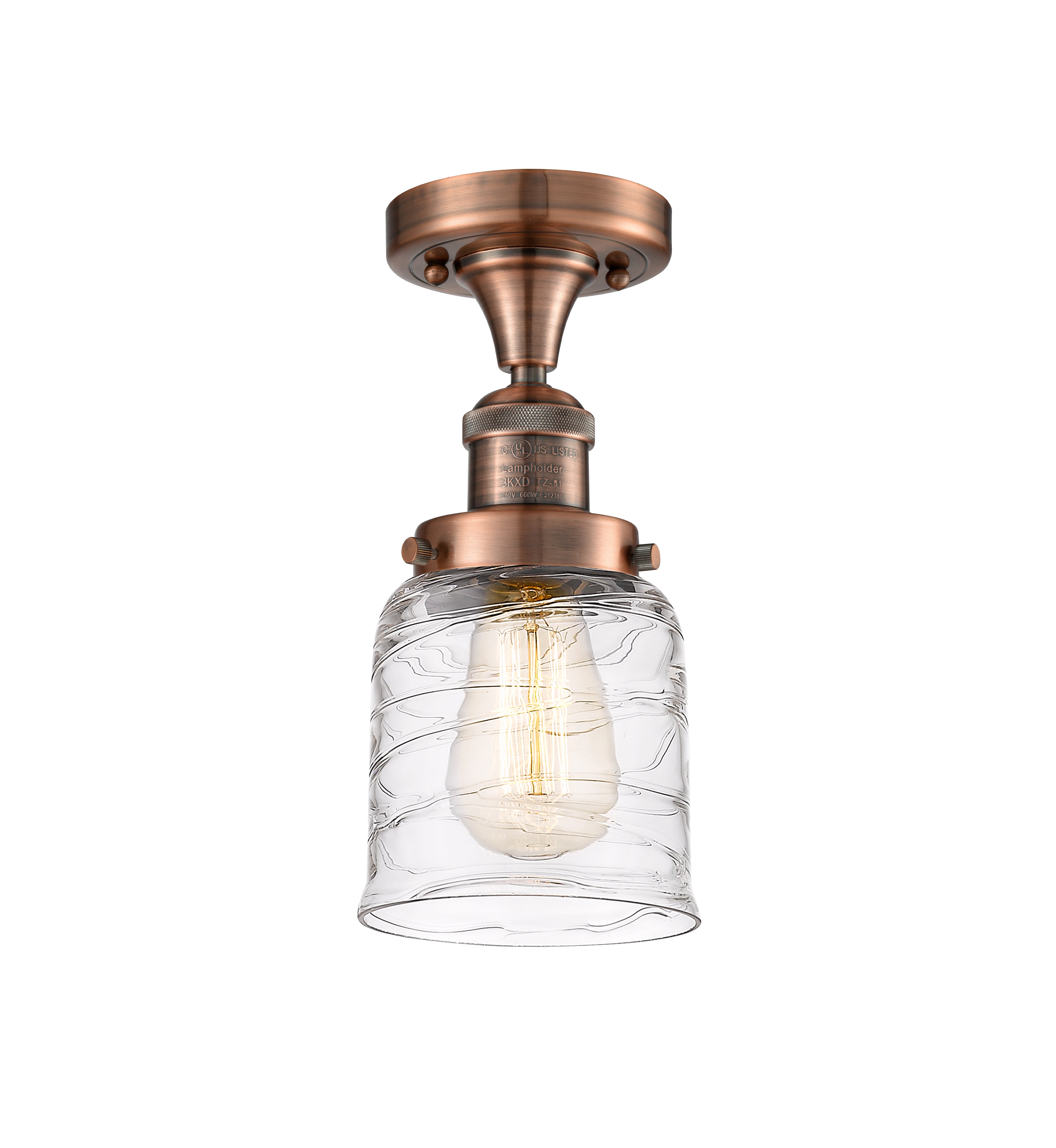 Franklin Semi-Flush Mount Brushed Satin Nickel